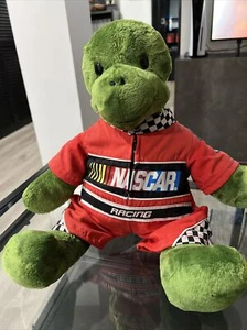 Nascar Racing 16 Inch Green Dinosaur Plush Rare Stuffed Toy - Picture 1 of 3