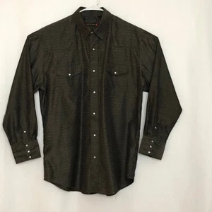 Roper Western Wear Herren 2XL bestickt silbergrau Langarm Hemd - Bild 1 von 6