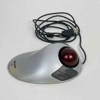 Microsoft Trackball Explorer 1.0 PS2 USB Compatible X08-70390 - Image 1 of 4