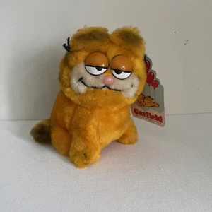 Dakin 1981 GARFIELD CAT 5.5” Plush Bean Bag Tag Says 1978 True Vtg NOS Valentine - Bild 1 von 11