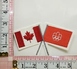 Olympics Canadian Flags Canada Vest Jacket Patch Applique Crest - Picture 1 of 1