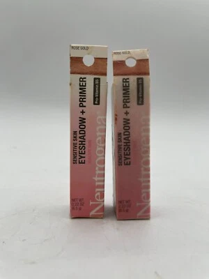 2x Damaged Expired Neutrogena Sensitive Skin Eyeshadow + Primer .22oz Rose Gold - Image 1 of 4