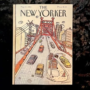 May 17, 1982~~~The New Yorker~~~COVER ONLY~~~by🐇Douglas Florian~~~VERY GOOD - Picture 1 of 3