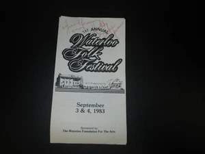 Richie Havens Autograph On Waterloo Folk Festival Program 1983 - Picture 1 of 5