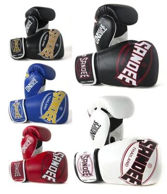 Kids Boxing Gloves Sandee Cool Tec 4oz 6oz 8oz Kickbox Thai Blue Black Red White - Image 1 of 4