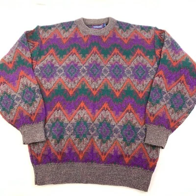 Vintage Carmel Collection Coogi Style Mens Acrylic Sweater Large #7516 - Image 1 of 4