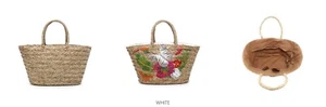 Ladies Beach Basket Bag-Large Raffia Straw-Butterfly Style for Travel & Holidays - Picture 1 of 4