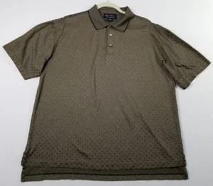 Byron Nelson Golf Polo Shirt Mens L Large Multicolor Diamond Short Sleeve Cotton - Picture 1 of 9