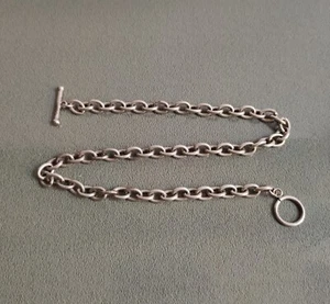 ANTIQUE VICTORIAN SILVER PLATED POCKET WATCH CHAIN - LATE 19TH CENTURY - Picture 1 of 5