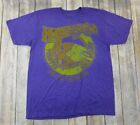 Hayabusa MMA Brand Graphic T-Shirt Mens Size L Purple Short Sleeves Crew Neck