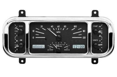 Dakota Digital 1937-1938 Chevrolet Coche Negro/Blanco Kit de Calibre LED VHX-37C-K-W Foto 1 de 4