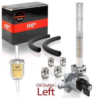 Aspiradora de combustible Petcock con filtro para Honda VTX1300C VTX1300R VTX1300S VTX1300T 04-09 Foto 1 de 4