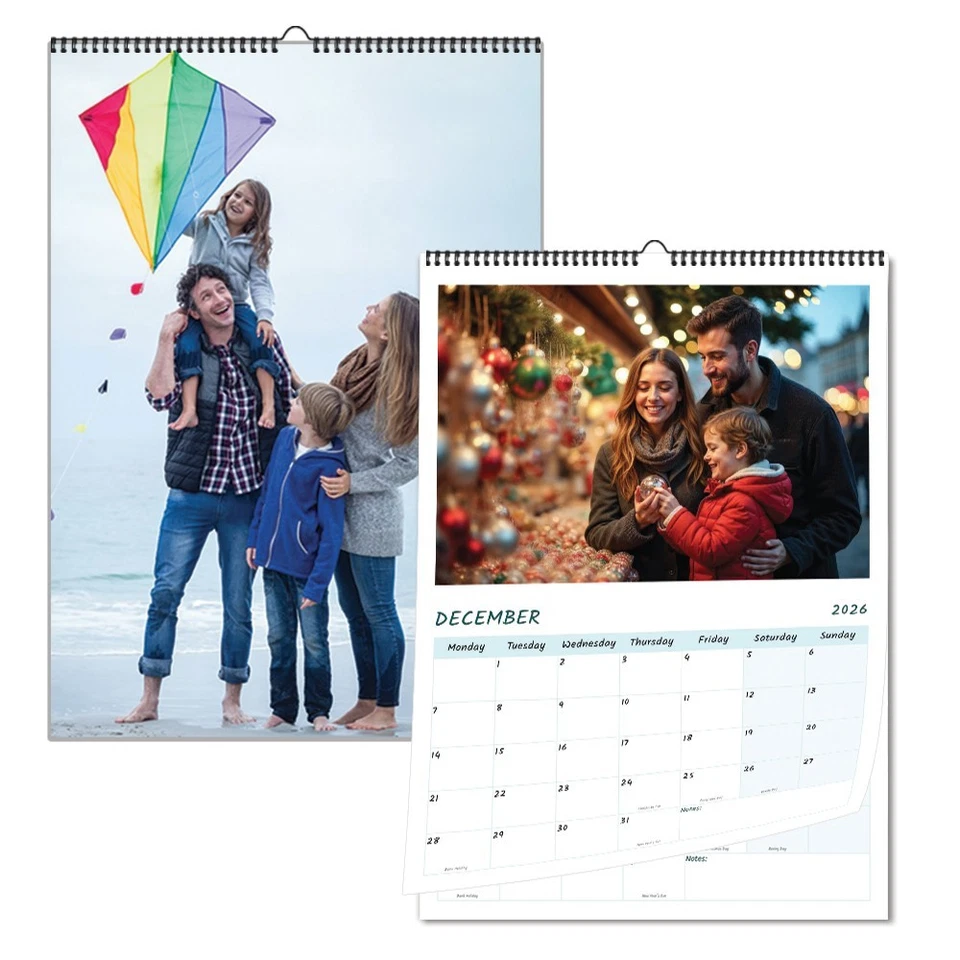 Personalized Calendar 2026 13 A4 Pages With Your Photos  Your Text On Cover - Image 1 of 1