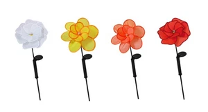LED Solar Blume Windspiel Windrad Garten Party Licht Deko Dekoration Beleuchtung - Bild 1 von 3