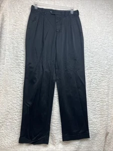 Savane Select Edition Dress Pants Size 32/32 With Pockets Black - Picture 1 of 23