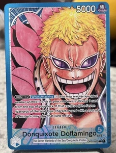 One Piece Donquixote Doflamingo Alt Art Leader OP01-060 Romance Dawn Mint - Picture 1 of 2