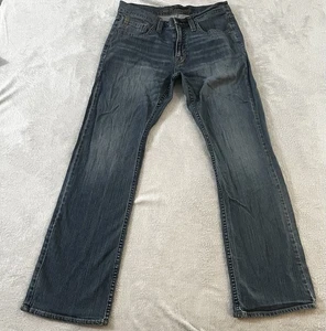 Jeans bootcut Cody James taglia 33 blu denim 33X34 lavaggio scuro cowboy - Foto 1 di 5