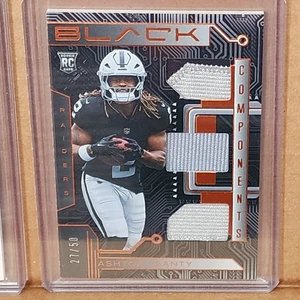 Ashton Jeanty 2025 Black Rookie Citrine Components Jersey #27/50 Raiders - Bild 1 von 3