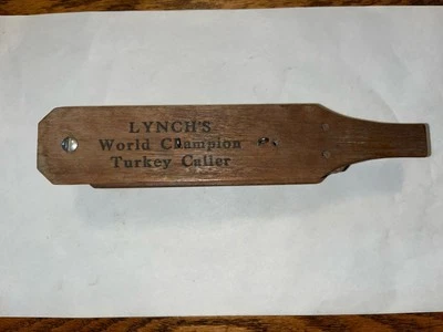 Modelo 102 Birmingham AL Lynch's Campeón del Mundo Turquía Llamador Caja de Madera Llamar Foto 1 de 4