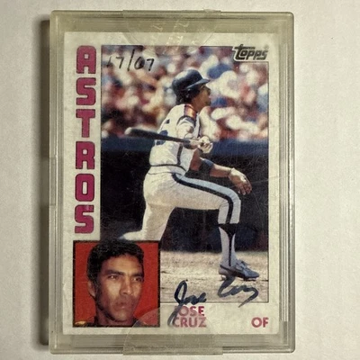 2004 Topps Original Signature Jose Cruz 1984 Auto 17/67 S2 - Image 1 of 2