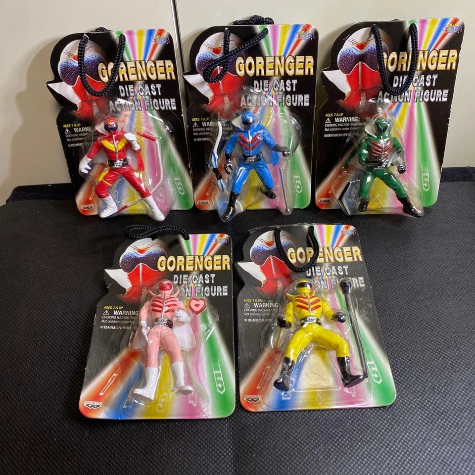 Banpresto GORENGER Die Cast Figura Juego de 5 Piezas Figuras Coleccionables Raro Foto 1 de 4