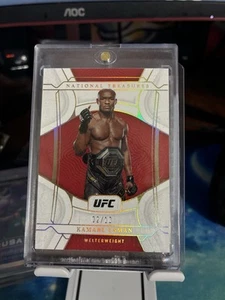 Kamaru Usman /10 ORO 2022 Panini Chronicles UFC - Tesoros Nacionales - Imagen 1 de 2