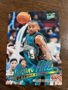 Medallón de oro Grant Hill Fleer Ultra 1996-97 G-179 - Imagen 1 de 2