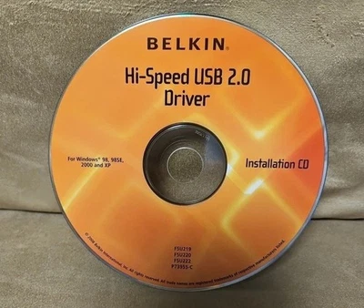 Belkin Corporation Hi-Speed USB 2.0 PCI Card Driver Installation CD for Windows - Image 1 of 2