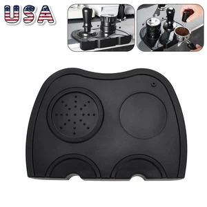Countertop Edge Coffee Tamping Station Espresso Tamper Mat Non-Slip Silicone - Imagen 1 de 14