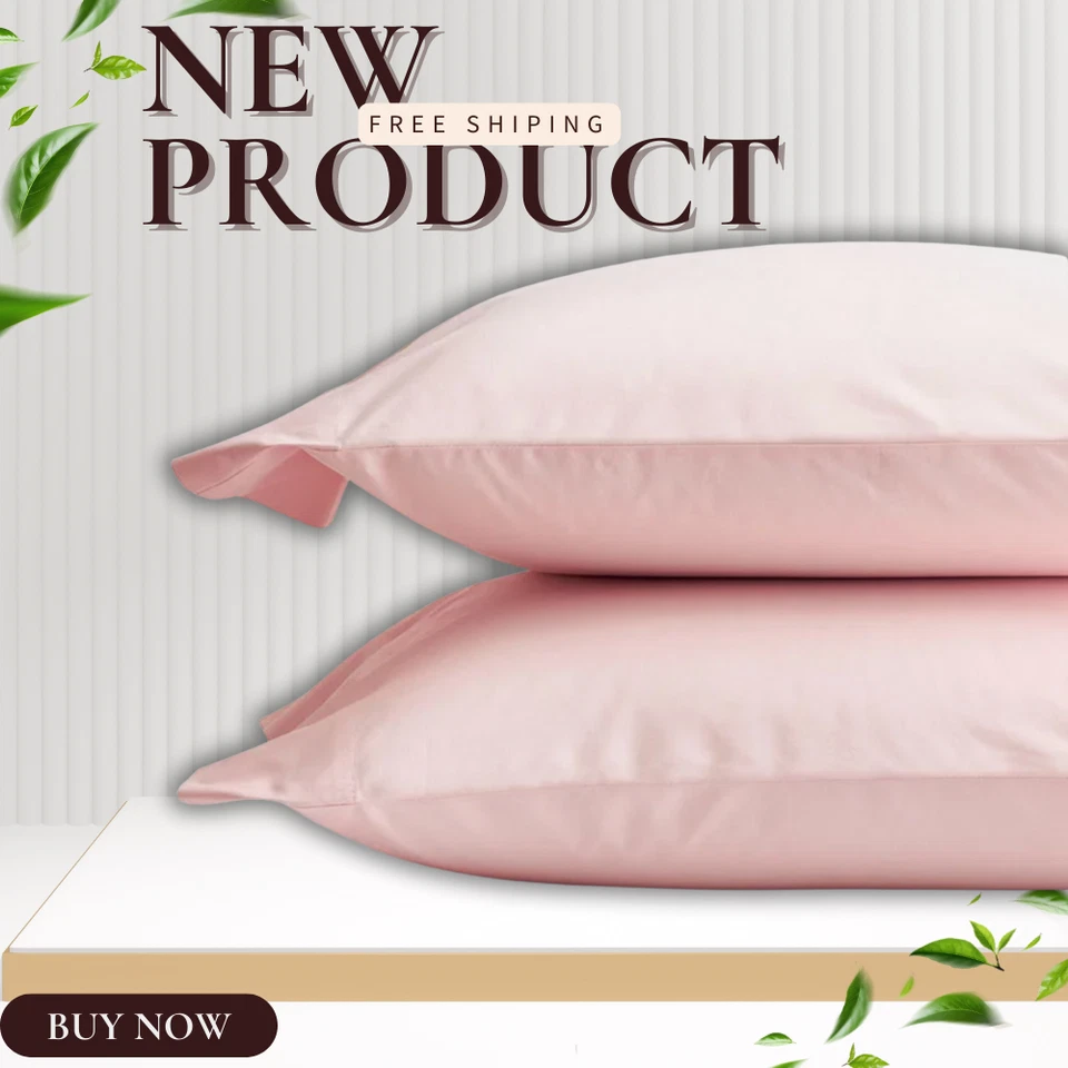NEW The Company Store Classic Cool Organic Cotton Percale Solid Bed Sheet Set - Image 1 of 3