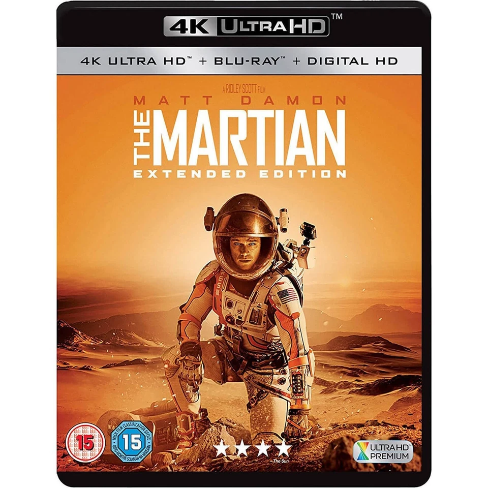 The Martian [Extended Edition] (4K UHD Blu-ray/Blu-ray, 2015) Region A - Image 1 of 1