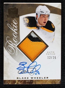 2008-09 Upper Deck The Cup Gold Rainbow /26 Blake Wheeler #147 Rookie Auto RC