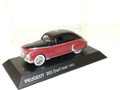 PEUGEOT 203 DARL'MAT 1953 Bordeaux et Noir NOREV 1:43 blister - Photo 1/2