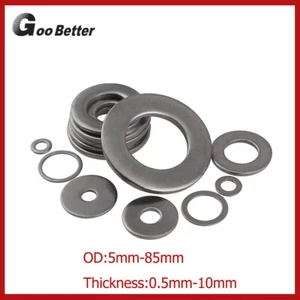M2-M24 Penny Repair A4 Stainless Steel Marine Grade Flat Washers Thicker DIN125 - Picture 1 of 8