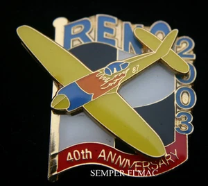 Reno 2003 pin 40 aniversario como MS MERCED National Championship Stead Air Race - Imagen 1 de 8