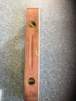 Vintage E. A. STEVENS 9 Inch Wood Torpedo Level. Newton Falls, Ohio. 3 Bubble - Image 1 of 4