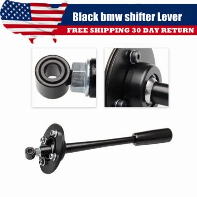 Black Adjustable Short Shifter Lever For BMW 1985-2010 Z3 E46 E36 E30 E34 E39  Foto 1 de 4