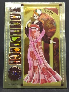 One Piece Festival Costume Nami OP-SDR-004 Thick Premium Gold Foil Card - Picture 1 of 10