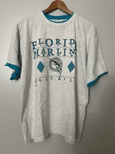 Vintage 1991 Salem Sportswear MLB Florida Marlins Shirt Founding Year XL RARE - Picture 1 of 6