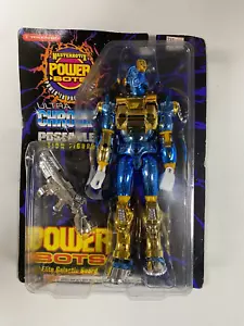 1994 Trendmasters Masterbotix Power Bots Ultra Chrome 8" Figur Steely Blu - Bild 1 von 3