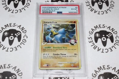 Lucario GL LV. 32 #8/111 PSA 6  Pokemon TCG Diamond & Pearl Mysterious Treasures - Image 1 of 4