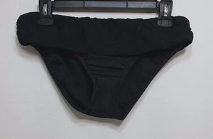 Athena Swim Bikini Bottom Sz 6 Banded Crochet Pant Black (i21) - Picture 1 of 2