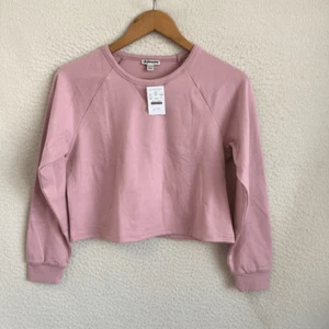 J Crew Girls' cozy rib cropped long-sleeve T-shirt Size XL Rose Pink - Picture 1 of 9