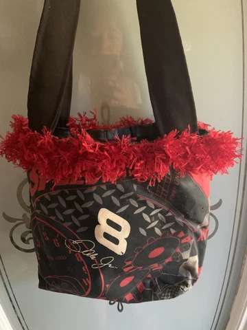 Dale Earnhardt #8 Red Frilly And Black Purse Cover