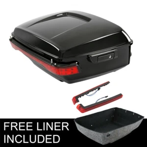 King Trunk Brake LED Light Side Marker Fit For Harley Tour Pak Touring 2014-2025 - Picture 1 of 12