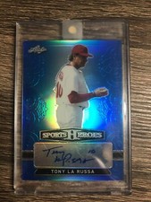 TONY La RUSSA 2018 Leaf Metal Sports Heroes BLUE Autographs SP #15/15