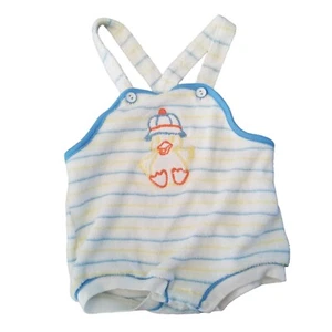 Vintage Baby Clothes Terrycloth Jumper Creeper DOE SPUN Union Made 24 month DUCK - Picture 1 of 12