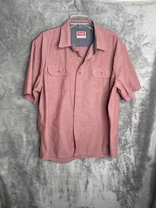 Camicia Wrangler uomo rossa manica corta comoda tutto il giorno taglia XL - Foto 1 di 7