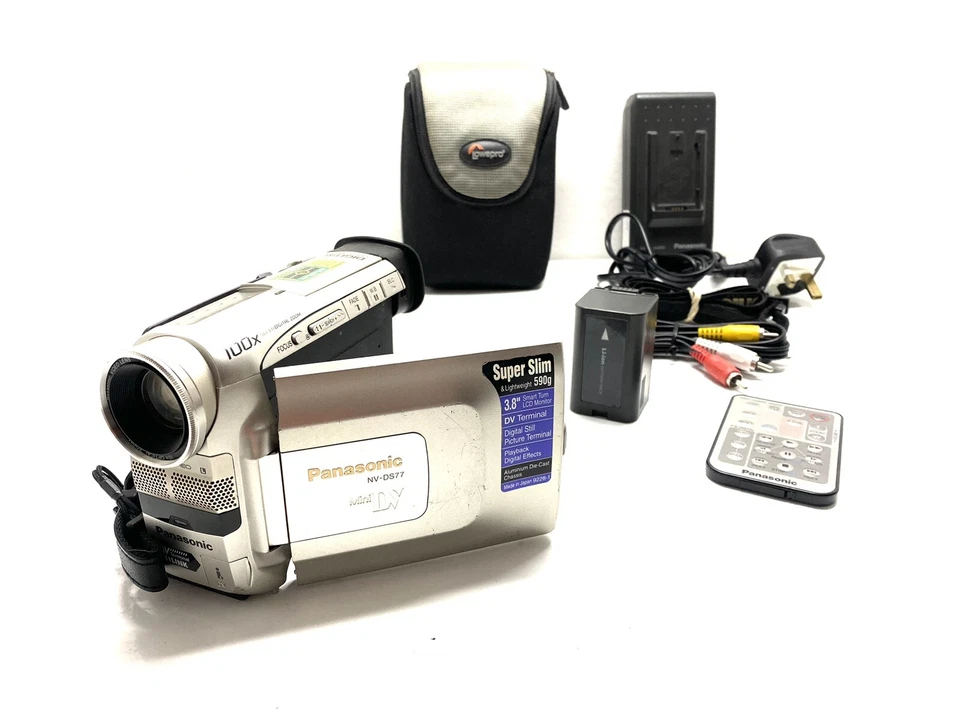 Panasonic NV-DS77 Mini DV Tape Digital Video Camera Handycam Complete Set - Image 1 of 4