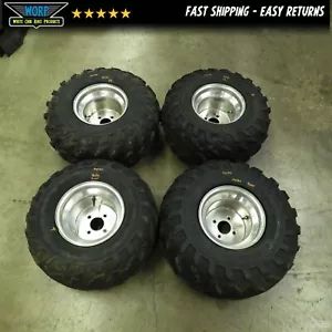 4x100 10X9 6+3 DWT WHEEL RIM FRONT REAR WHEELS TIRES YAMAHA RHINO 660 700 - Picture 1 of 24